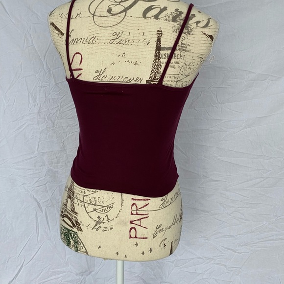 burgundy camisole - Picture 2 of 3